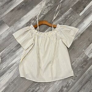 H&M Blue/Yellow Blouse Size 2 NWOT